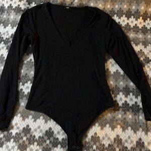 Express Black Body Contour Top